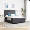 vidaXL Cama Box Spring LED Gris Oscuro y 160 x 200 cm Tela de Pana