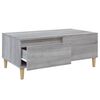 vidaXL Mesa de centro madera contrachapada gris Sonoma 90x50x36,5 cm
