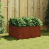 vidaXL Jardinera de acero corten 80x80x40 cm