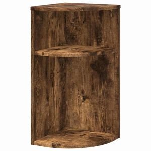 vidaXL Mesa Auxiliar Roble ahumado 29,6 x 29,6 x 60 cm