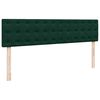 vidaXL Estructura de cama otomana con colch&oacute;n verde oscuro 200x200 cm