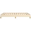 vidaXL Cama sin colchón tela color crema 140x190 cm