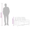 vidaXL Sofá de 2 plazas de tela gris taupé 140 cm