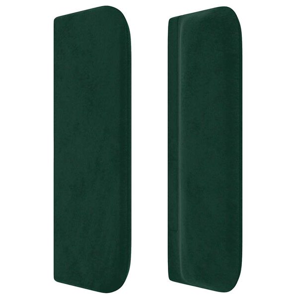 vidaXL Cabecero de terciopelo verde oscuro 83x16x78/88 cm