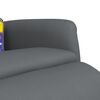 vidaXL Sill&oacute;n reclinable de masaje con reposapi&eacute;s cuero sint&eacute;tico gris
