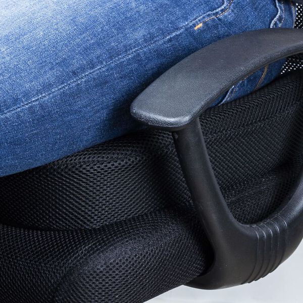 HI Coj&iacute;n para el coxis negro 45x35x7 cm