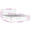 vidaXL Estructura cama madera ingenier&iacute;a metal gris Sonoma 150x200 cm