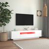 vidaXL Mueble para TV con luces LED blanco 160x35x40 cm