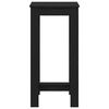 vidaXL Mesa de Bar Roble Negro 51 x 50 x 103.5 cm Madera contrachapada