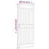 vidaXL Puerta corredera con herrajes madera maciza de pino 80x210 cm
