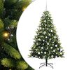 vidaXL &Aacute;rbol de Navidad Artificial Plegable 300 LEDs Verde 180 cm