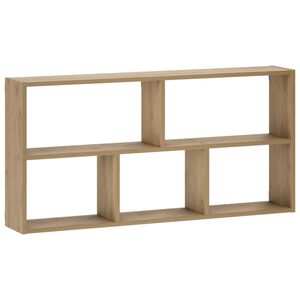 vidaXL Estante de pared Roble artisan 102 x 17 x 50 cm