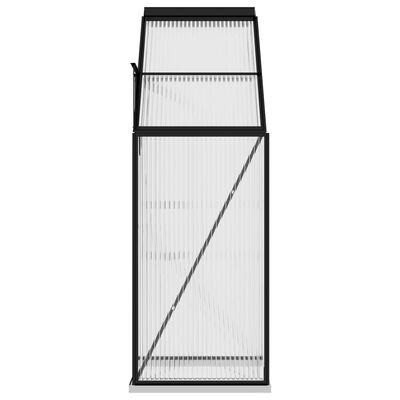 vidaXL Invernadero de aluminio gris antracita 1,44 m³