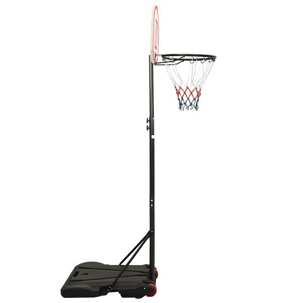 vidaXL Canasta de baloncesto polietileno blanco 216-250 cm