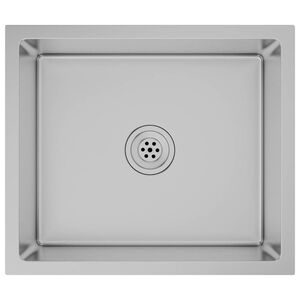 vidaXL Fregadero de cocina hecho a mano acero inoxidable