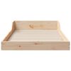 vidaXL Estructura de cama Marr&oacute;n 90 x 190 cm Madera de pino macizo