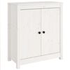 vidaXL Aparador de madera maciza de pino blanco 70x35x80 cm