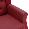 vidaXL Sill&oacute;n de masaje con reposapi&eacute;s tela rojo tinto