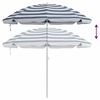 vidaXL Parasol de playa Azul y 206 x 206 x 212 cm Poli&eacute;ster y metal