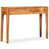 vidaXL Mesa consola de madera maciza 118x30x80 cm