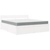 vidaXL Cama con cajones y colch&oacute;n madera maciza pino blanca 180x200 cm