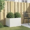 vidaXL Jardinera acero blanco 62x47x46 cm