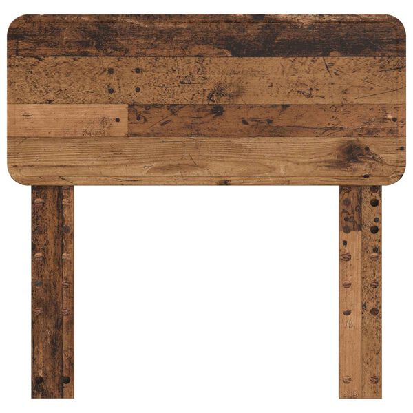 vidaXL Cabecero con cabecera Madera Vieja 75 cm Madera contrachapada