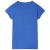 Camiseta infantil azul cobalto 92