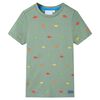 Camiseta de manga corta infantil caqui 116