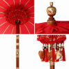 vidaXL Parasol Balin&eacute;s Rojo 95 x 95 x 260 cm Algod&oacute;n