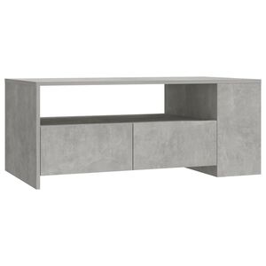 vidaXL Mesa de centro madera de ingenier&iacute;a gris hormig&oacute;n 102x55x42 cm