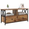 vidaXL Gabinete de TV con caj&oacute;n Madera Vieja 90 x 33 x 45 cm