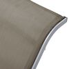 vidaXL Tumbona textilene y aluminio taupe