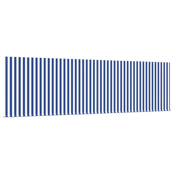 vidaXL Toldo Retr&aacute;ctil Manual Azul y 400 x 300 cm Poli&eacute;ster y Aluminio