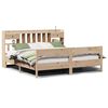 vidaXL Cama con estanter&iacute;a sin colch&oacute;n madera maciza de pino 180x200cm