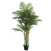 vidaXL Palmera artificial con 3 troncos PP verde 180 cm