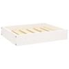 vidaXL Cama para perros madera maciza de pino blanco 51,5x44x9 cm