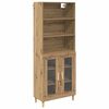 vidaXL Aparador alto Roble artisan 69,5 x 32,5 x 180 cm