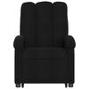 vidaXL Sill&oacute;n reclinable de masaje elevable tela negro