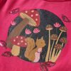 Camiseta infantil de manga larga rosa brillante 92