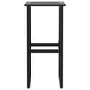vidaXL Juego de mesa alta y taburetes de jard&iacute;n 5 piezas acero negro