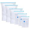 vidaXL Bolsas de almacenamiento 5 uds. Transparente y Azul 60 x 40 cm