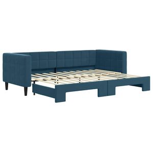 vidaXL Sof&aacute; cama nido terciopelo azul 80x200 cm