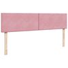 vidaXL Estructura de cama otomana colchones terciopelo rosa 200x200cm