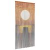 vidaXL Cortina de Puerta Insectos Multicolor 200 x 100 cm Bamb&uacute;