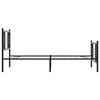 vidaXL Estructura cama sin colch&oacute;n con estribo metal negro 90x190 cm