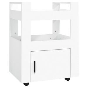 vidaXL Carrito de cocina madera contrachapada blanco 60x45x80 cm