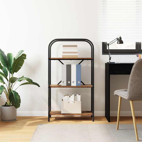 vidaXL Estante de libros Madera vieja 60 x 30 x 109 cm