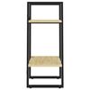 vidaXL Estantería de 2 niveles madera maciza de pino 40x30x70 cm