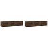 vidaXL Muebles de pared 2 unidades madera de ingenier&iacute;a marr&oacute;n roble